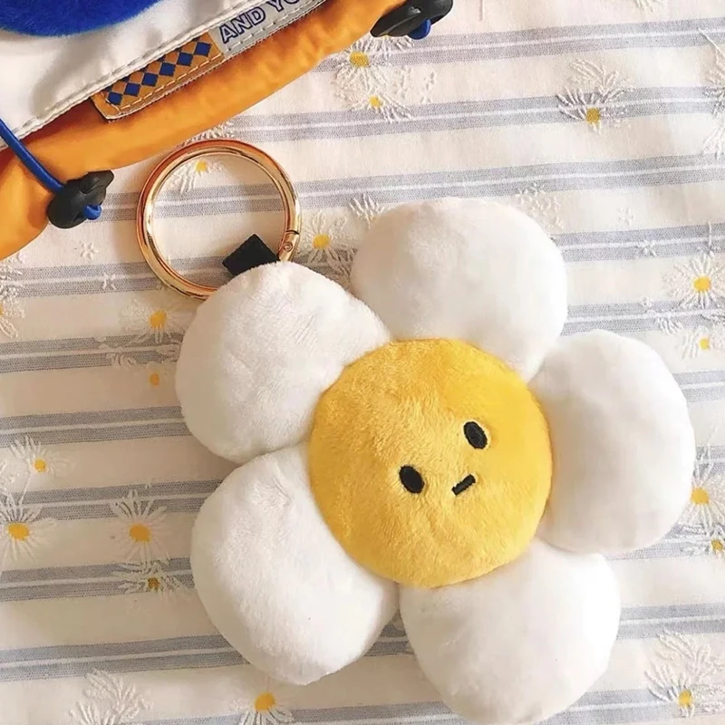 

Cute Sweet Sunflower Keychain for Women Girl Key Ring Car Bag Pendent Charm Accessories Fashion Jewelry Friend Student Gifts