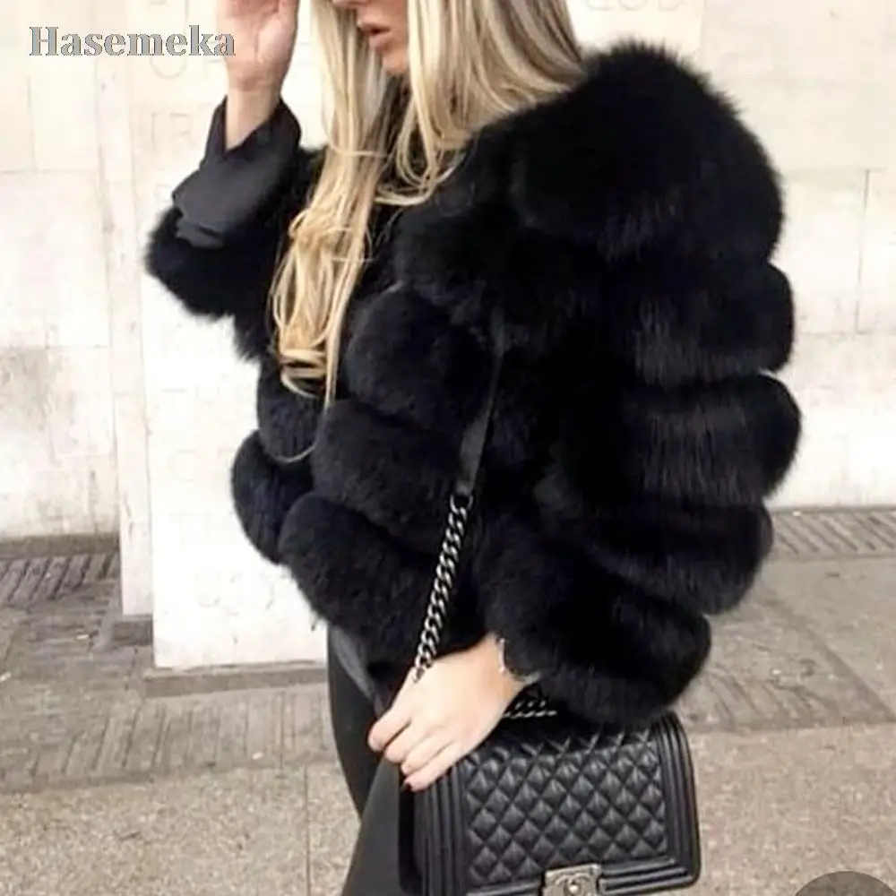 Fashion Real Fox Fur Coat Women Warm Real Fox Fur Coat Winter Genuine Short Slim Fur Jacket Luxury Natural Fox Outwear For Women