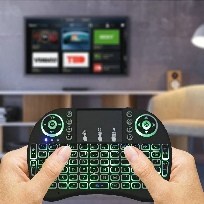Mini I8 Backlight Wireless Keyboard With Touchpad 2.4GHz Mouse For Raspberry Pi 3 RPI 2 PC Smart TV Android Box