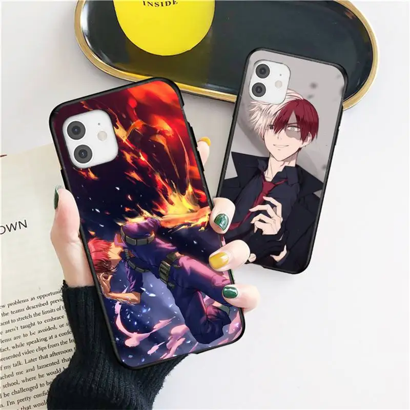 

Shoto Todoroki anime Phone Case For iphone 12 11 13 7 8 6 s plus x xs xr pro max mini shell