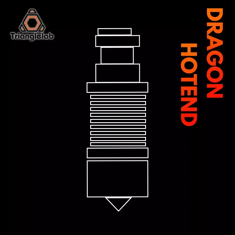 

Trianglelab Dragon Hotend V2.0 Super Precision 3D Printer Extrusion Head for V6 Hotend for DDE DDB Direct drive Bowden