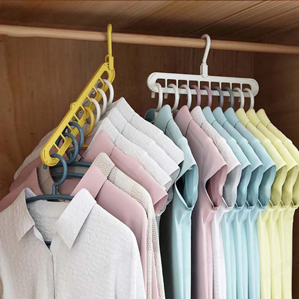 

Rack Clothes Hanger Multi-port Rack Plastic Support Multifunction Clothes Hanger For Drying Hangers Storage Organizer Clothes