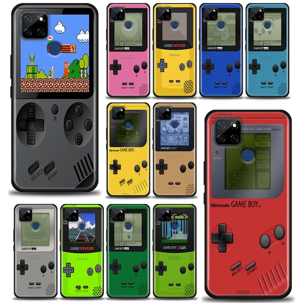 

Classic Mobile Game-Boy Girl Model Phone Case For Realme 9 9I 8 8I 7 7I 6 5 C17 6S 5I 5S 6I Pro Narzo 4G 5G Black Cover Funda