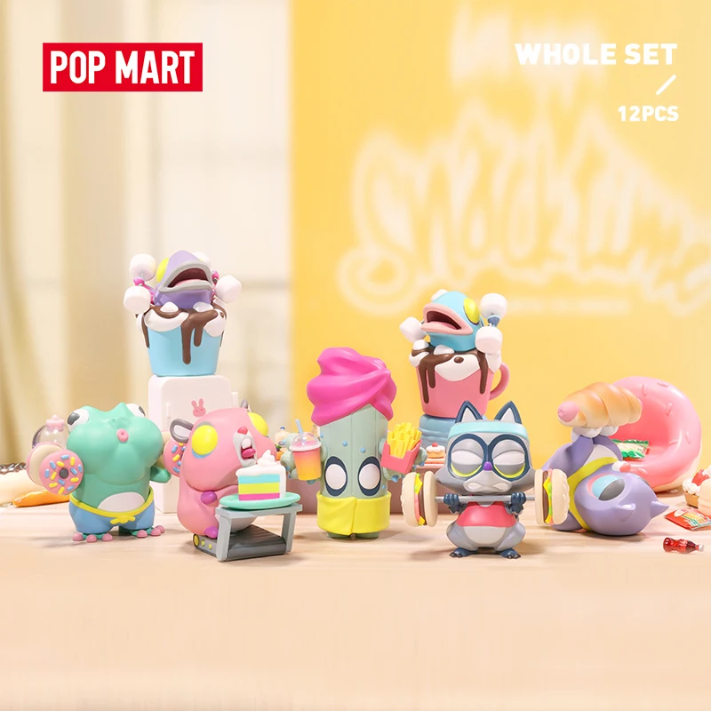 

USER-X POP MART Coarse Little Voyagers 6-Snack Time series Blind Box POPMART Cute Action Kawaii anime toy figures Birthday Gift