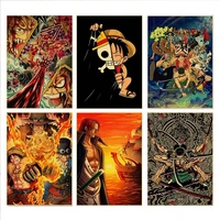 5d d diy diamond painting anime one piece classic character luffy zoro rhinestone picture mosaic embroidery cross stitch kits