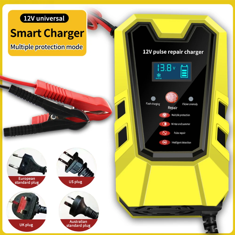 

Импульсный Аккумулятор для мотоциклов, 110 В/220 В, с ЖК-дисплеем