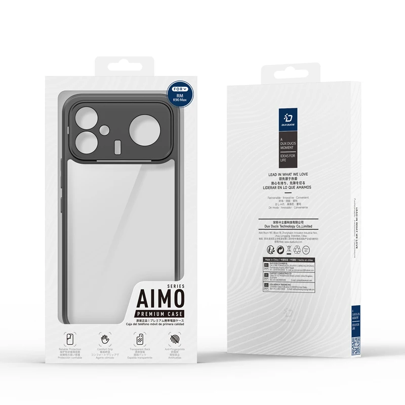 Чехол для Xiaomi Redmi K90 Max DUX DUCIS Aimo Series, противоударный, из PC+TPU, с прозрачной задней панелью, защитный чехол (art.: 3920dadc1fa27) - 3920dadc1fa27