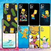 disney family the simpsons for samsung a73 a72 a71 a53 a52 a51 a42 a33 a32 a23 a22 a21s a13 a12 a03 a02 s a31 black phone case