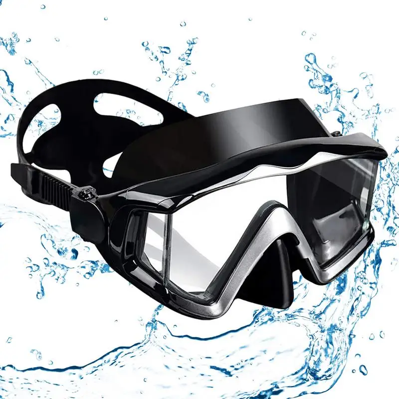 

Snorkel Diving Goggles Anti-Fog Tempered Glass Dive Goggles Panoramic Scuba Diving Anti-Fog Swimming Snorkel Suitable For Adults