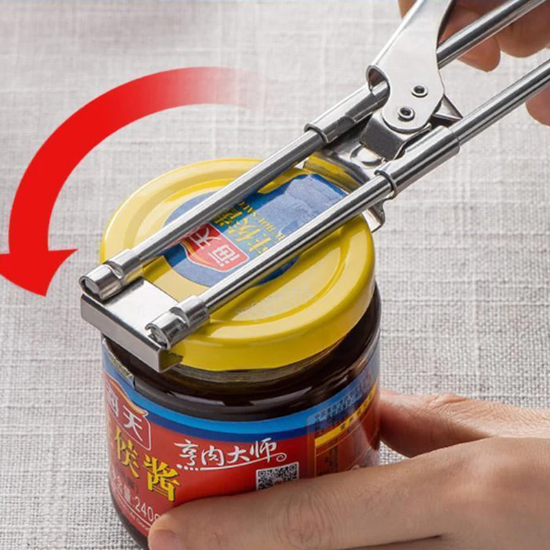 

Регулируемая многофункциональная открывалка для крышки бутылки открывалка для банок из нержавеющей стали кухонные инструменты нескользя...