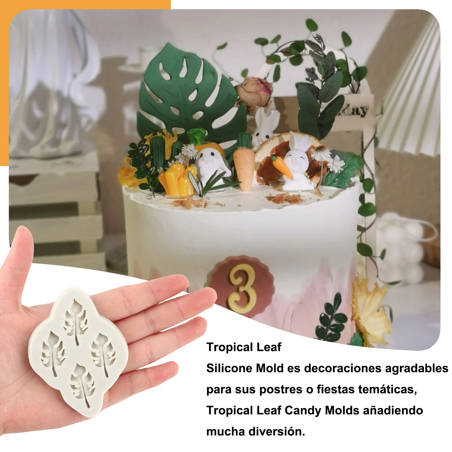 Силиконовая форма в виде тропических листьев гинкго пальм кленовый лист формы