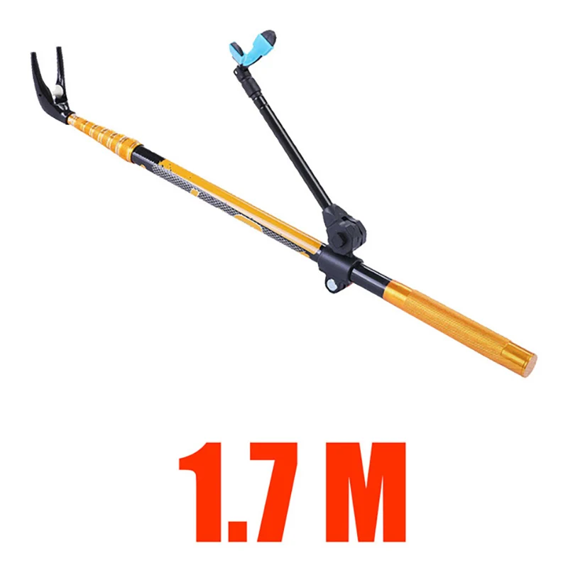 

JOSBY Telescopic Fishing Rod Bracket Rack Pole Stand Holder Adjustable 1.7m/2.4m Anti-slip Folding Stainless Steel Fishing Tool