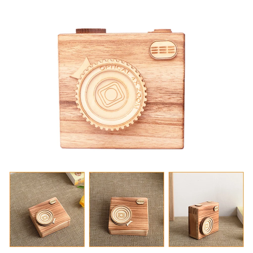 

Box Wooden Jewelry Wood Storage Cameratreasure Organizer Decorative Keepsake Ring Small Wedding Holder Giftlidcraft Trinket