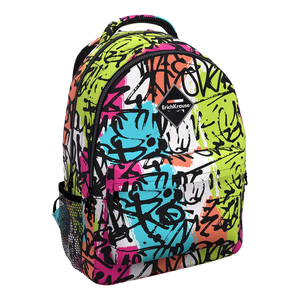 Ученический рюкзак ErichKrause® EasyLine® с двумя отделениями 20L Scribble | Багаж и сумки