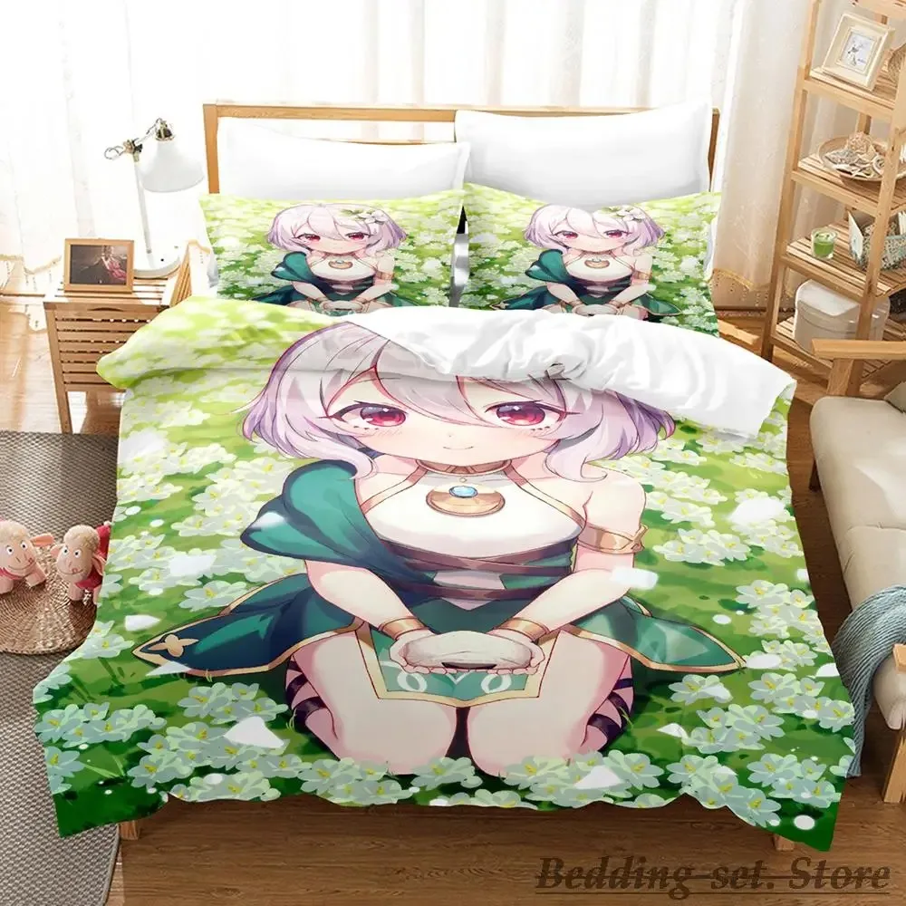 Kawaii Kokkoro Комплект постельного белья одинарный двойной полный королевский