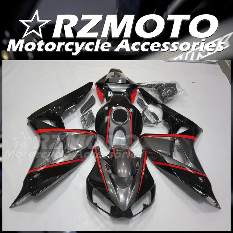 

4Gifts New ABS Motorcycle Fairings Kit Fit For HONDA CBR1000RR 2006 2007 06 07 Bodywork set Black Gray Red