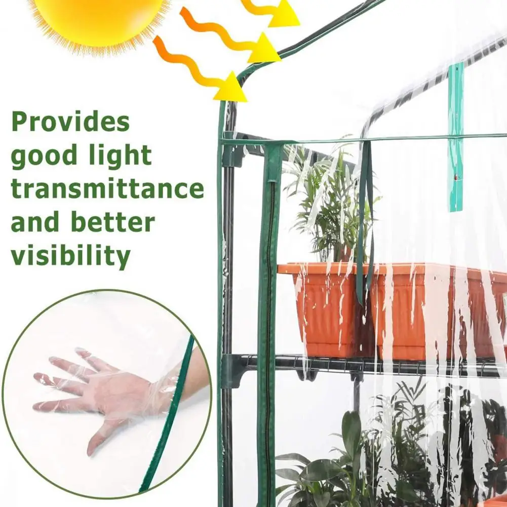 

Pvc Greenhouse Cover Optimal Sunlight Greenhouse Film Pvc Cover with Zipper Door for Enhanced Plant Growth Uv Protection Rust