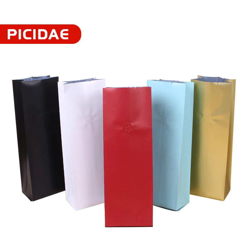 

Органная алюминиевая фольга, самоподдерживающаяся сумка, кофейные зерна, орехи, чай, кофе, порошок, упаковочная сумка с воздушным клапаном, Герметичная сумка для хранения продуктов