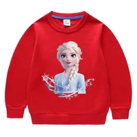 frozen elsa cartoon printed tops pretty little girls sweatshirts long sleeve outfits fall costume autumn clothes for 2 10y girls