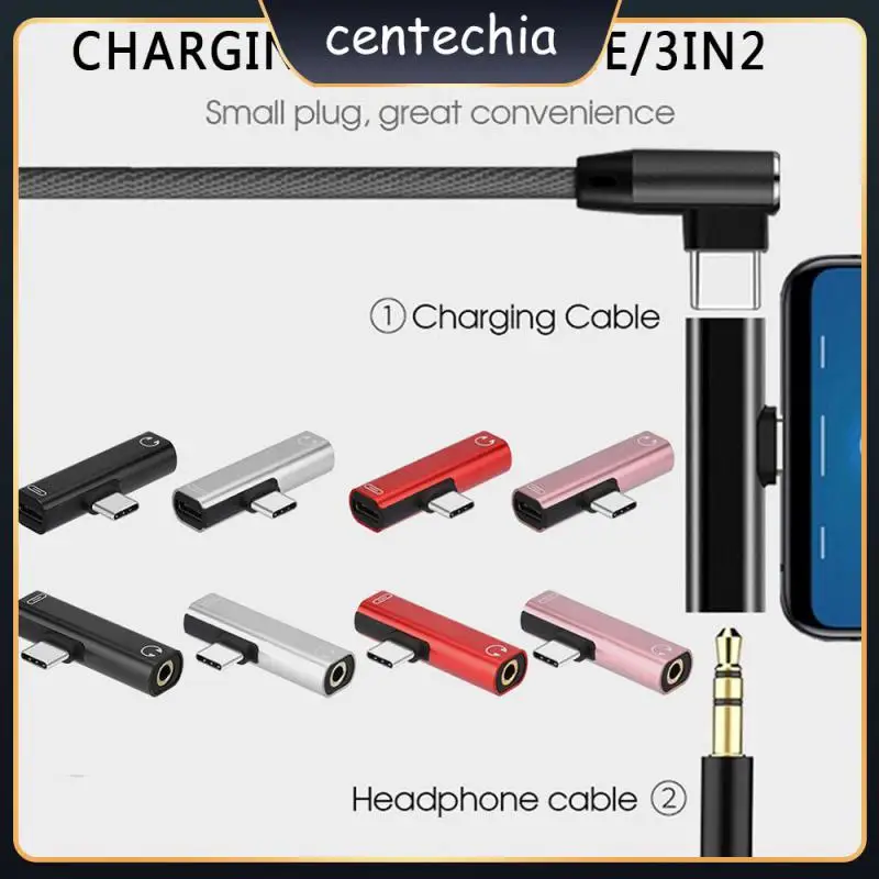 

Headphone Aux Cable Usb C Charging Extension 3.5mm Socket Adapter Socket Type C Audio Adapter Plug 2 In 1 Type C Otg Adapter