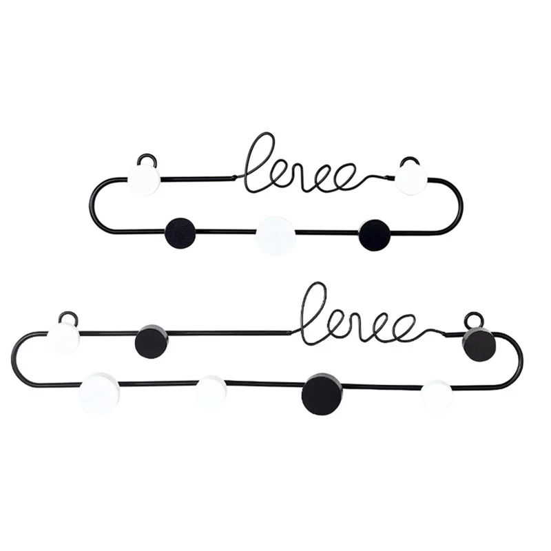 

Wall Decoration Metal Hook Creative Wall Decor Accessories Living Room Bedroom Door Coat And Hat Key Iron Row Hooks