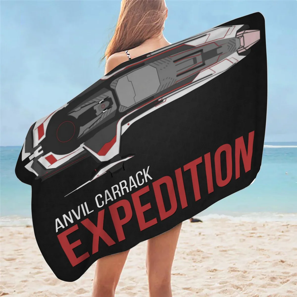 Anvil Carrack Expedition Fashion 3D Pattern Printed Soft Bath Towels Comfort Beach Swim Microfiber Yoga Towel Dropshipping - Мягкие ванные полотенца Anvil Carrack Expedition Fashion с 3D-принтом и узором, комфортные для пляжа и плавания, микрофибра для йо