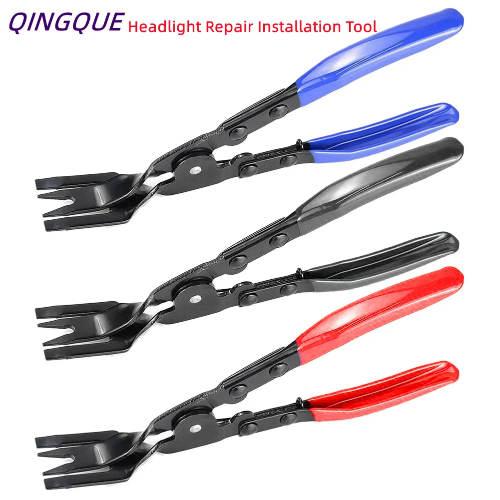 

Newest Car Headlight Repair Installation Tool Trim Clip Removal Pliers Blue/Red/Black For Car Door Panel Dashboard Removal Tool