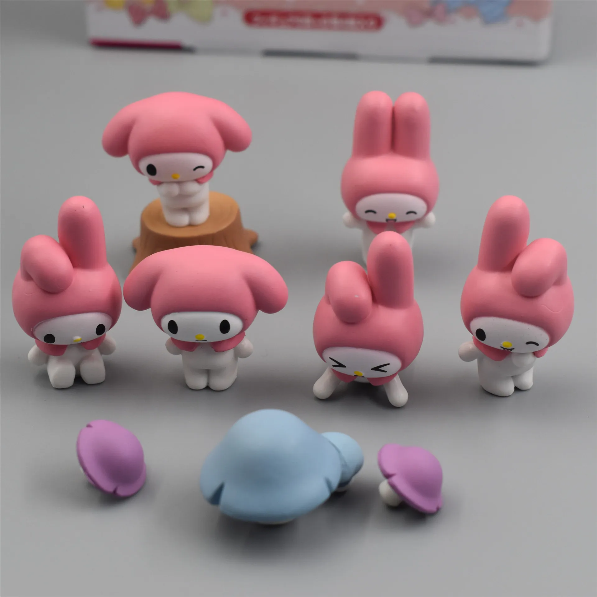 

Кавайный персонаж из мультфильма Sanrio My Melody Hello Kitty, кукла, игрушка, украшение для стола, фигурки героев, милый подарок для девочек