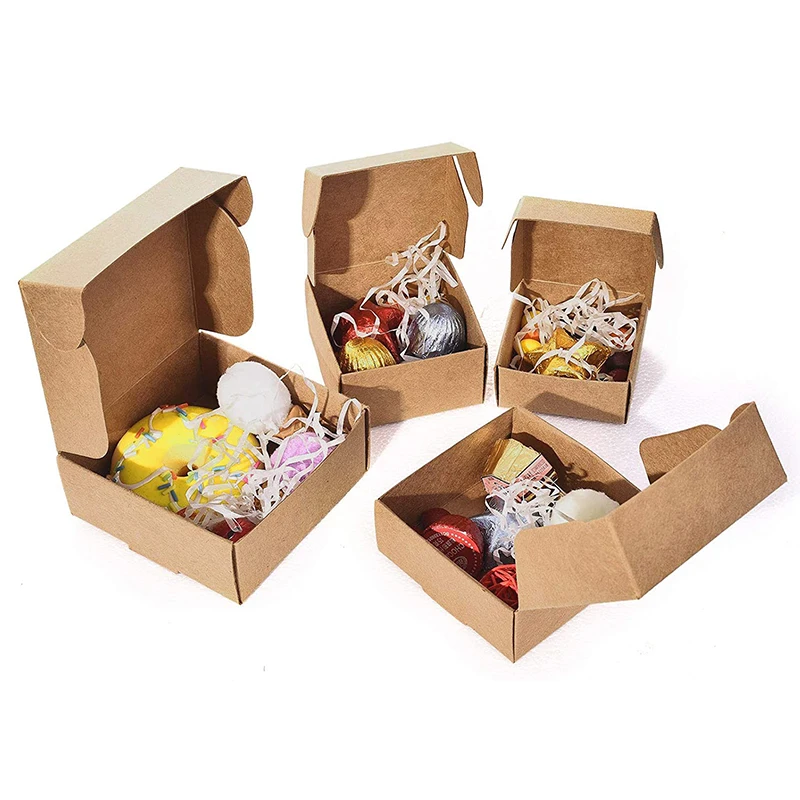 20 шт. маленькая картонная коробка из крафт-бумаги |