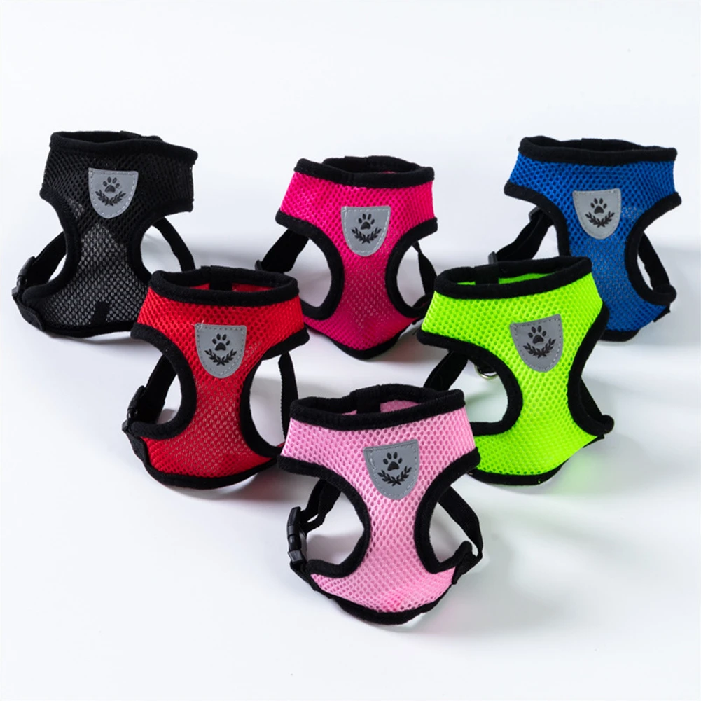 

Светоотражающий нагрудный ремень для питомца, регулируемый сетчатый жилет, поводок для кошек, набор поводков для маленьких и средних собак,...