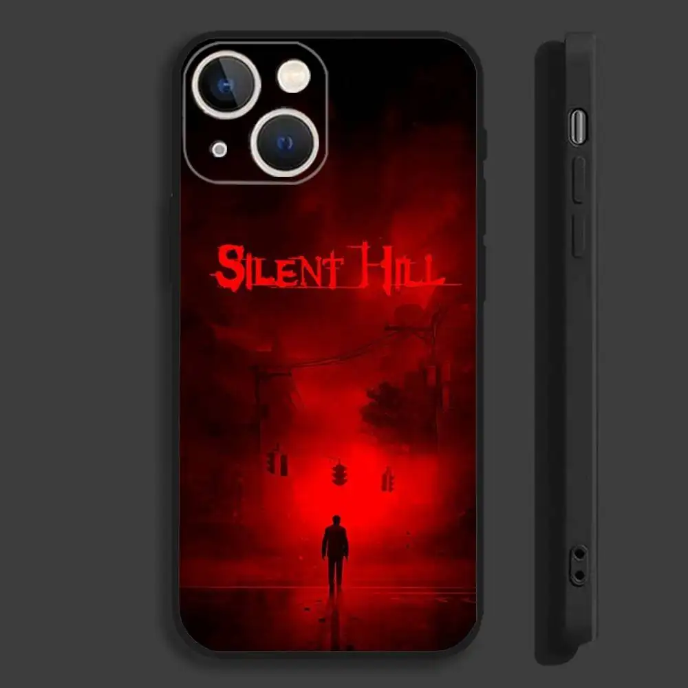 Фото Чехол для телефона S-Silent Horror H-Hill для iPhone 16,15,14,13,12,11, Pro, Max, Plus, Mini, X, XS, XR, 8,7,6, S, SE, мягкий черный чехол №2