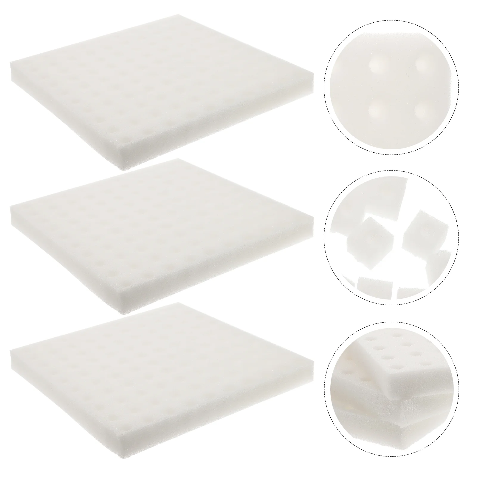 

3 Sheets Hydroponic Sponge Hydroponic Planting Gardening Tool Sponges Moisturized Soilless Sponges Blocks