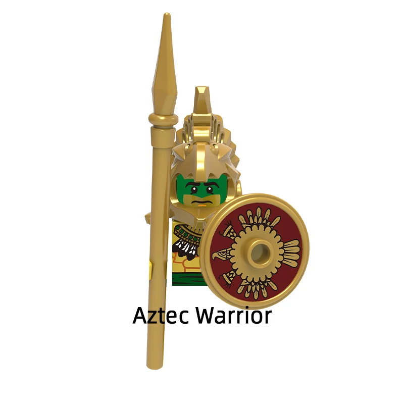 Фараон Атлантида Ацтеки Викинг Египетский воин Мумия Варвар Модель Блоки MOC