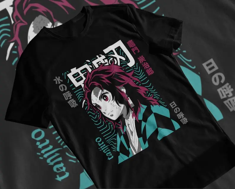 Футболка аниме Убийца демонов подарок Kimestu No Yaiba Lovers Manga Japa