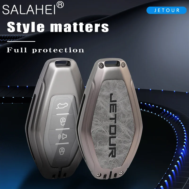 

Zinc Alloy Car Key Case Cover Holder Shell For Chery Jetour X70 X90 X95 X70plus X70m X90plus X95pro Auto Key Protector Accessory