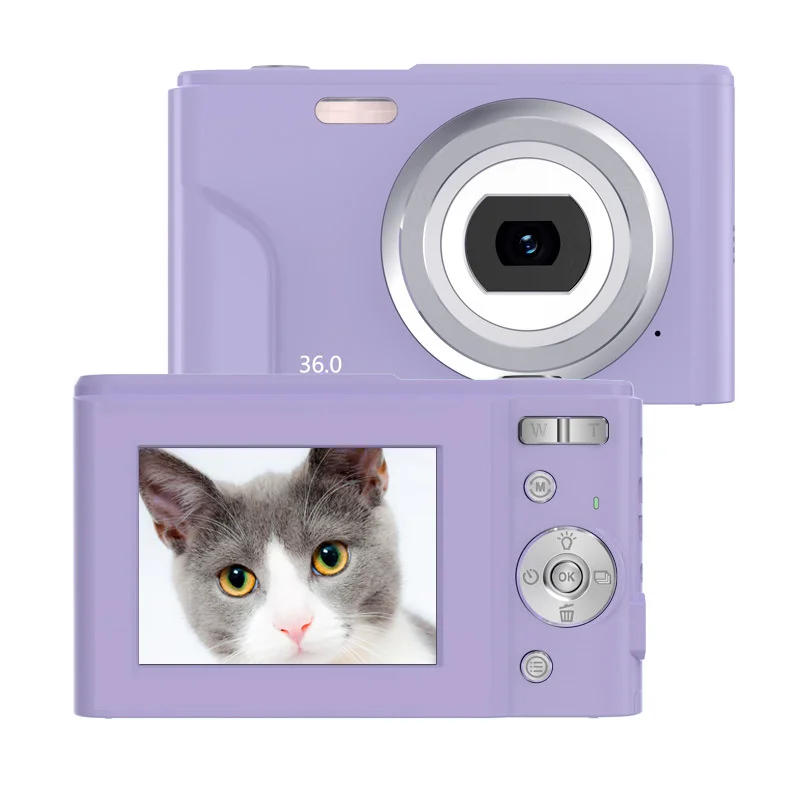 Enlarge 2023 New 16X zoom face detection virtual log camera for photography novice children Recommend Sale