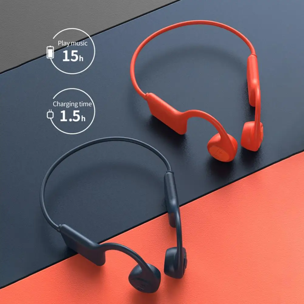 

Portable Convenient Prevent Sound Leakage Wireless Headset Universal Bluetooth-compatible Headset Ear Hook for Gym