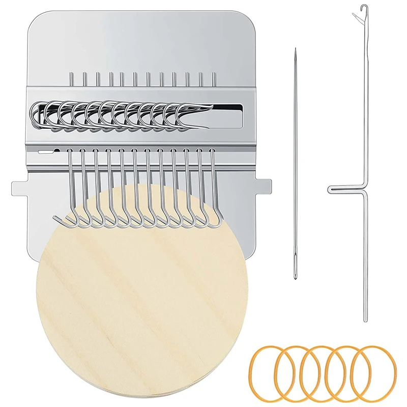 

Small Loom,Speedweve Type Weave Tool,DIY Small Textile Machine Wooden Convenient Darning Machine Loom DIY Textile Tools