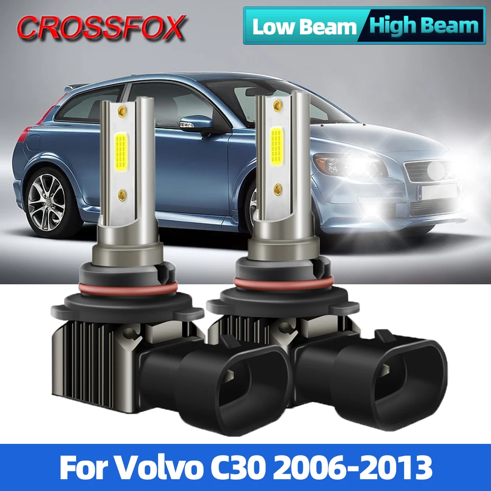 

90W 12000LM Super Bright Car Led Headlight 12V 24V H7 9005 HB3 High Low Beam Light Headlamps Bulbs For Volvo C30 2006-2013