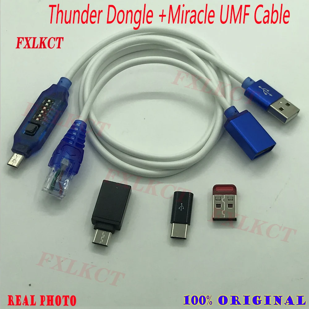 

Newest ORIGINAL Miracle box key Miracle thunder dongle +Miracle UMF cable(Ultimate Multi-Functional Cable)All boot cable