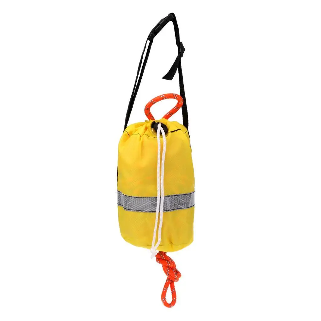 

Kayak Boat Buoyant Rescue Reflective Throw Bag Throw Line Rope 21m Yellow