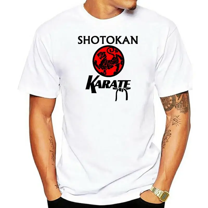 

Summer Fashion Street Short Sleeve T-Shirt Fashion Men Print Japanese Kanji Shotokan Karate O Neck Short Sleeves Summer T-shirt