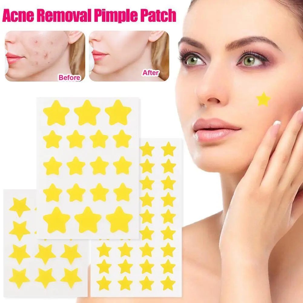 

Star Heart Pimple Patch Acne Colorful Invisible Acne Removal Skin Care Stickers Concealer Face Spot Beauty Makeup Tool 1 sheet
