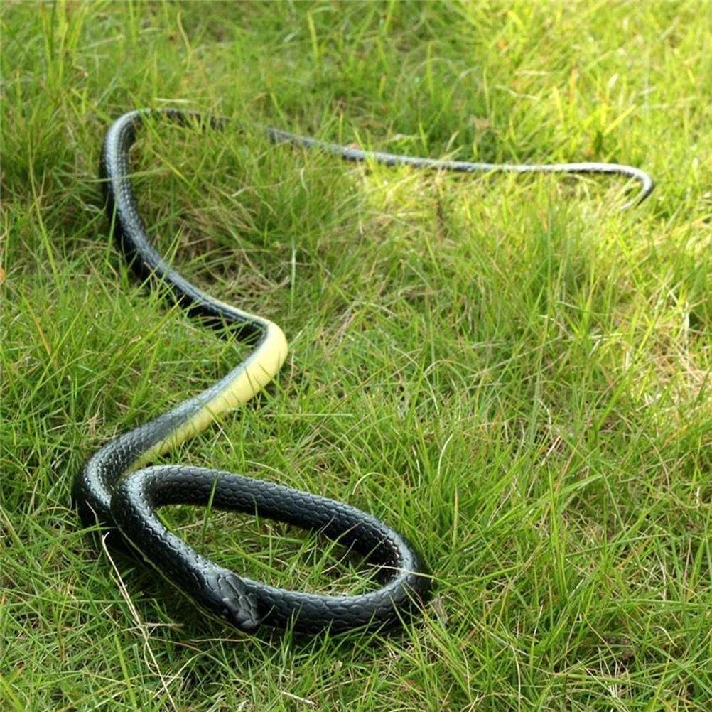 

Realistic Soft Rubber Toy Snake Safari Garden Props Joke Prank Gift About 80cm Novelty And Gag Playing Jokes Toys