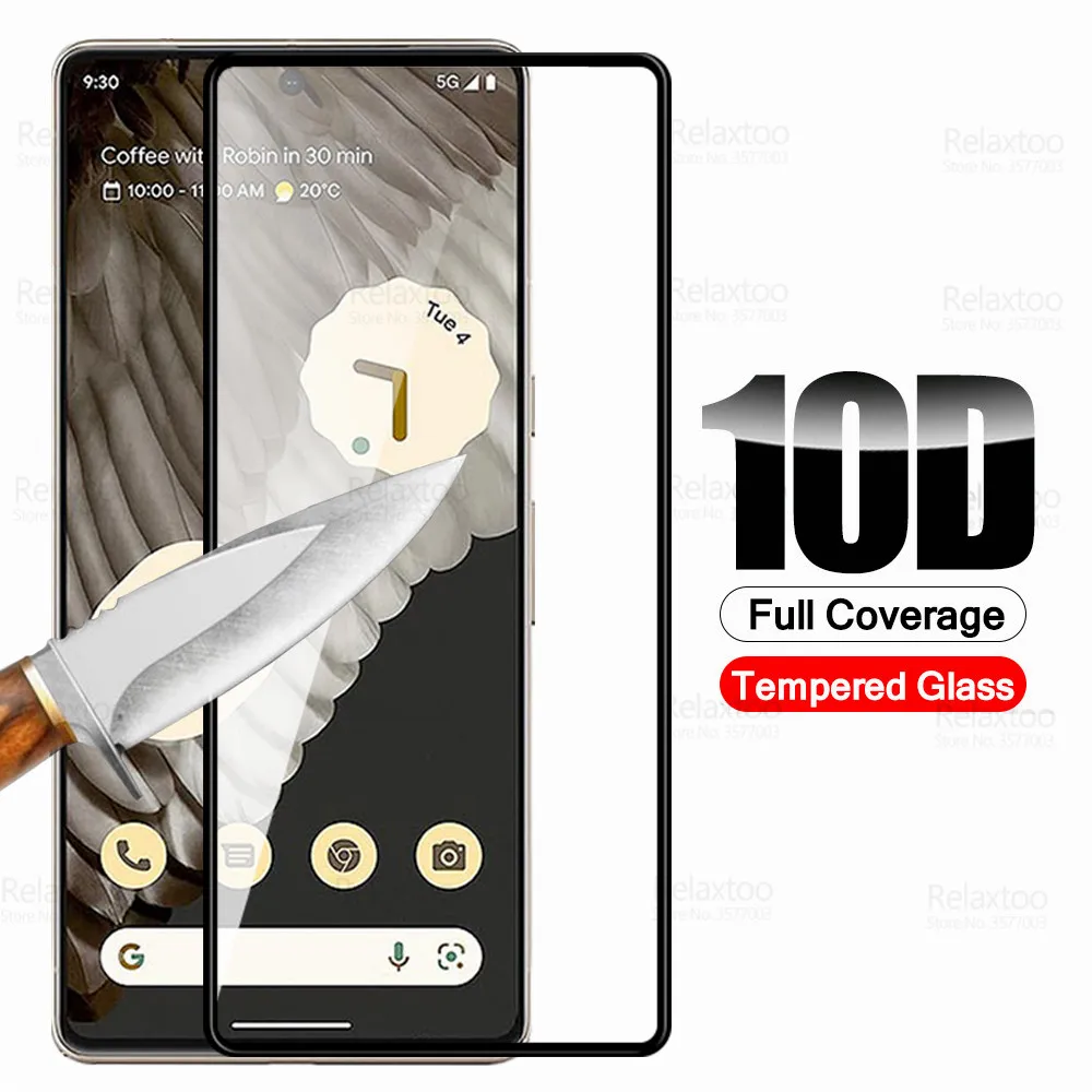 

Изогнутое закаленное стекло 10D для Google Pixel 7 Pro, защитное стекло Googe Pixel7 7Pro Pixel7Pro, защитная пленка для экрана с искусственными элементами 9H, защитная пленка