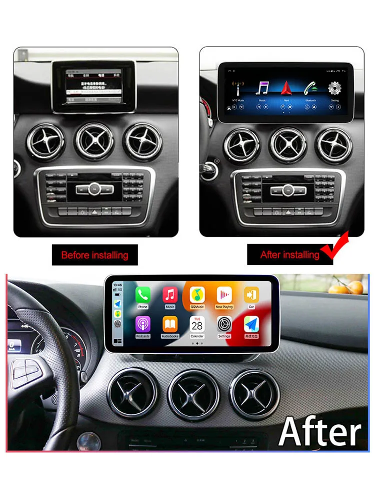 Заводская цена Android13 для Mercedes Benz A Class-W176 CLA-C117 GLA-X156 Автомобильный видеоплеер