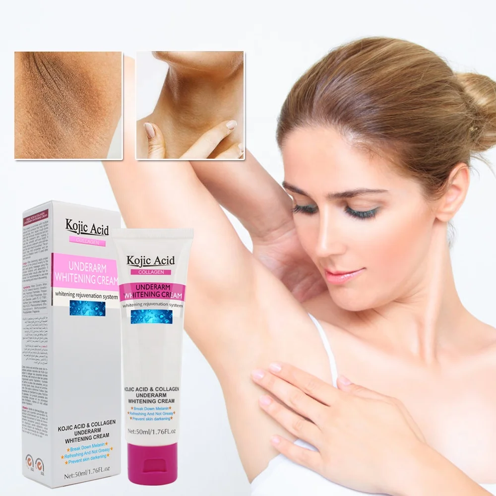 

Top Sale GuanJing Kojic Acid Collagen Armpit Whitening Body Cream Skin Smoothing Hyaluronic Organic Body And Underarm Cream