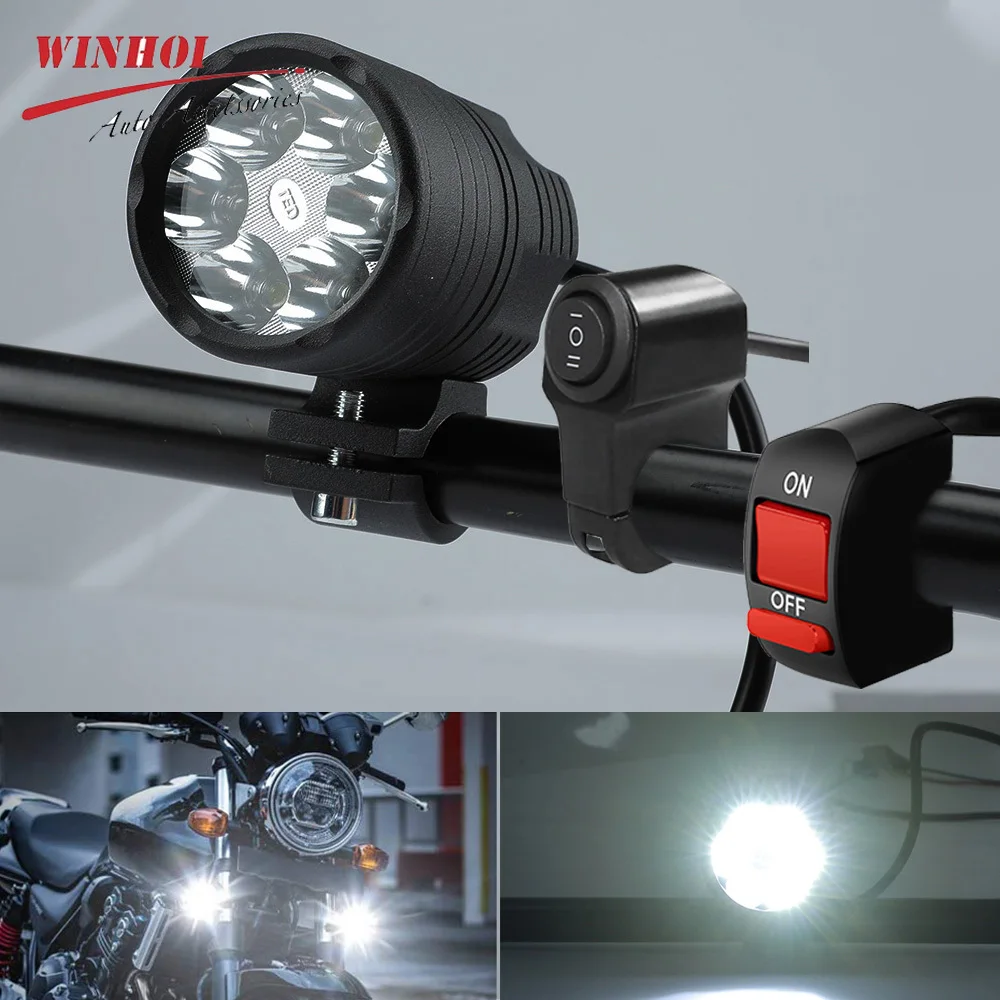 

Светодиодный прожсветильник Тор для мотоцикла, дополнительный стробоскоп дальнего и ближнего света для мотоцикла, квадроцикла, скутера