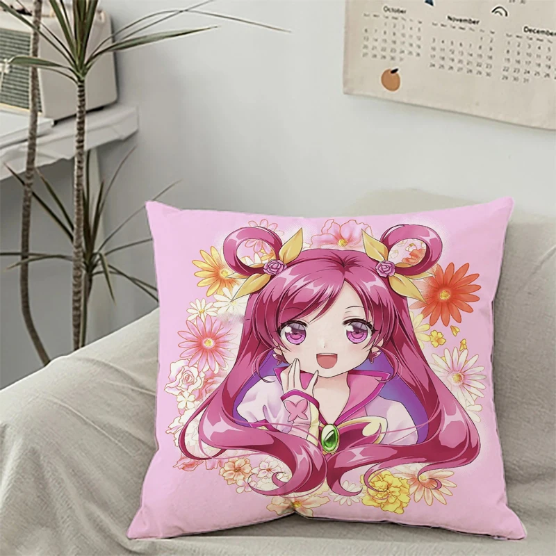 

Pillowcase Anime P-Pretty Cure Decorative Pillowcases for Pillows 45x45 Car Decoration Cushion Cover 45*45 Sofa Cushions Pillow