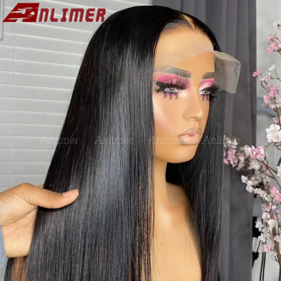 

HD Transparent 13x4/13x6 Straight Lace Front Wig Pre Plucked Indian 5x5 Silk Top Wig Human Hair Lace Frontal Wigs For Women